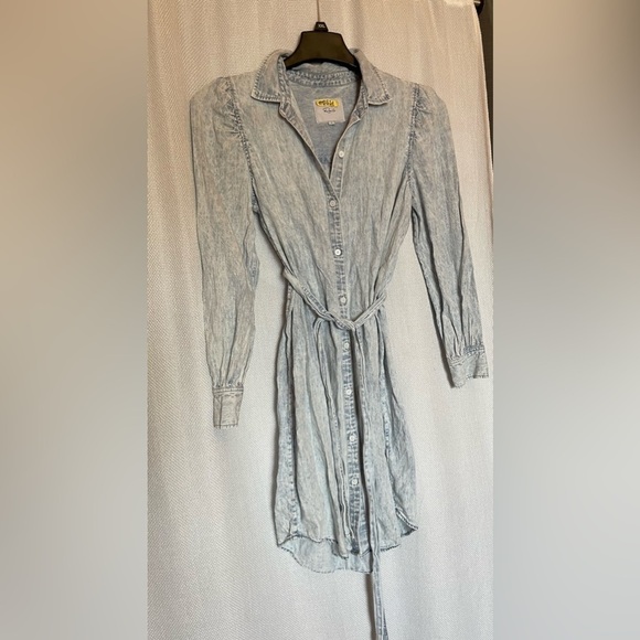 Rails Adele light acid wash shirt dress - Picture 2 of 7